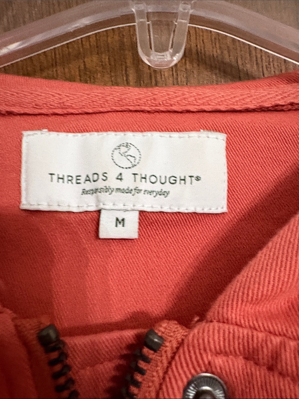Threads 4 Thought Coral Utility Hooded Jacket - Picture 4 of 6